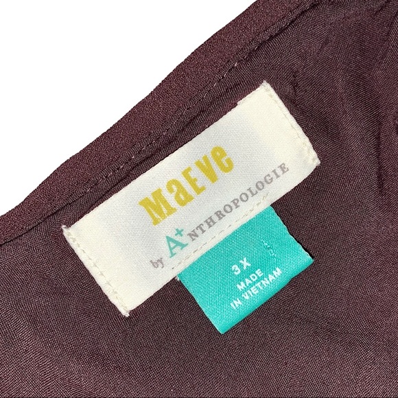 Anthropologie Maeve Kara Sequin Embellished Side Slit Mini Dress Bronze Brown 3X - Picture 12 of 16